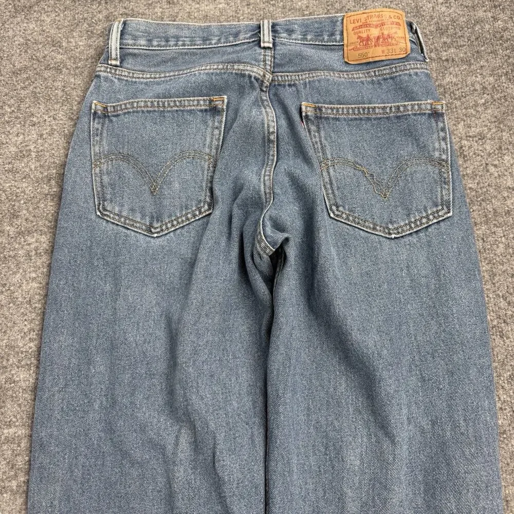 Levi’s 550 Relaxed Fit Jeans Men’s Tagged 33x30 Light Wash Straight Leg Denim